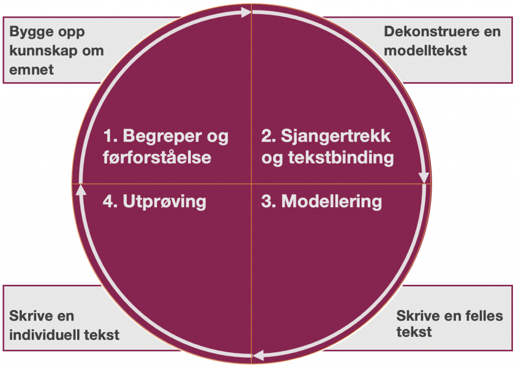 en sirkel delt i fire