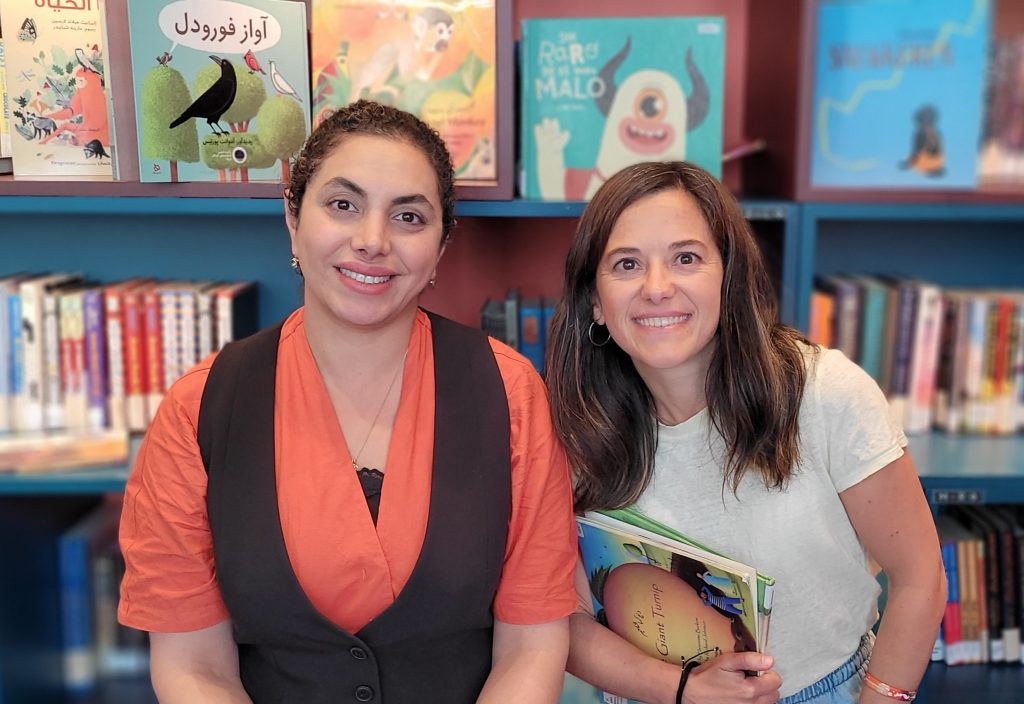 Foto av Marta Llaudet Serra og Parichehr Taheri.